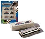 Hohner Big River Harp 590 Pro Pack Harmonica Set Front View